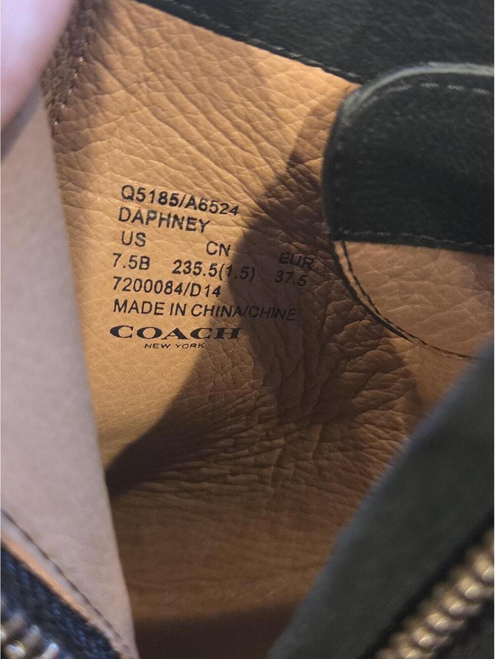 EUC Coach Daphney Black Suede Stiletto Ankle Booties Size 7.5 - Picture 3 of 15